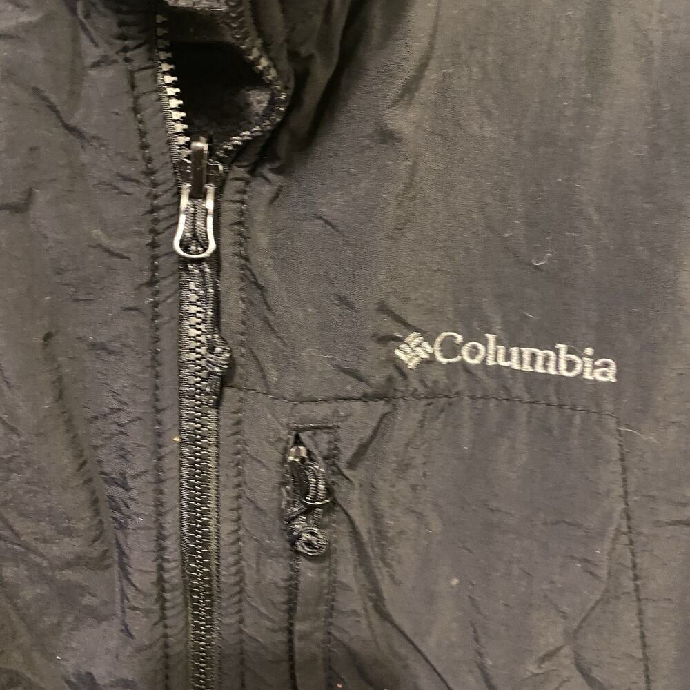 Columbia Women's L Fleece Full Zip Jacket Outdoors Camping Hiking Black Pockets - Picture 9 of 11